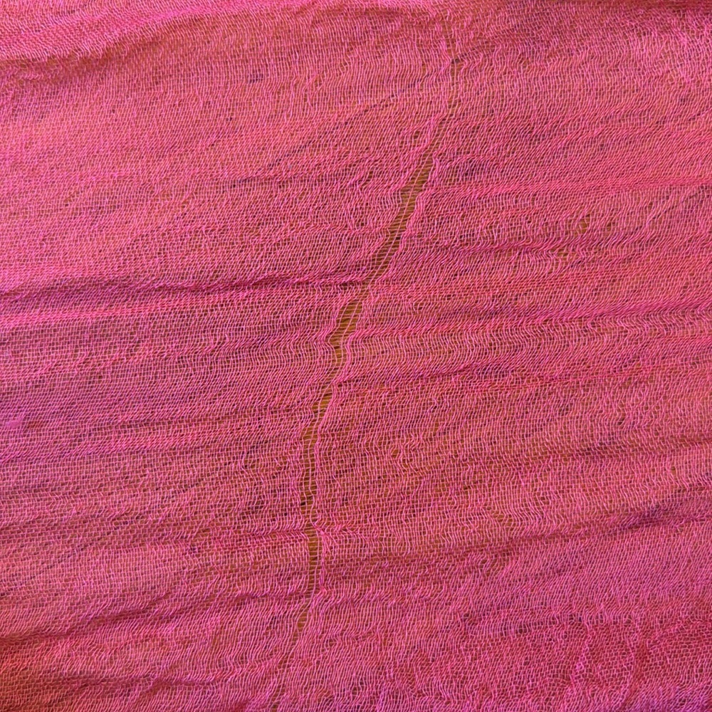 Pool to Party by Subtle Luxury Pink Sheer Swim Cover-Up Modal Luxe Wrap Tie Vest - Picture 3 of 5